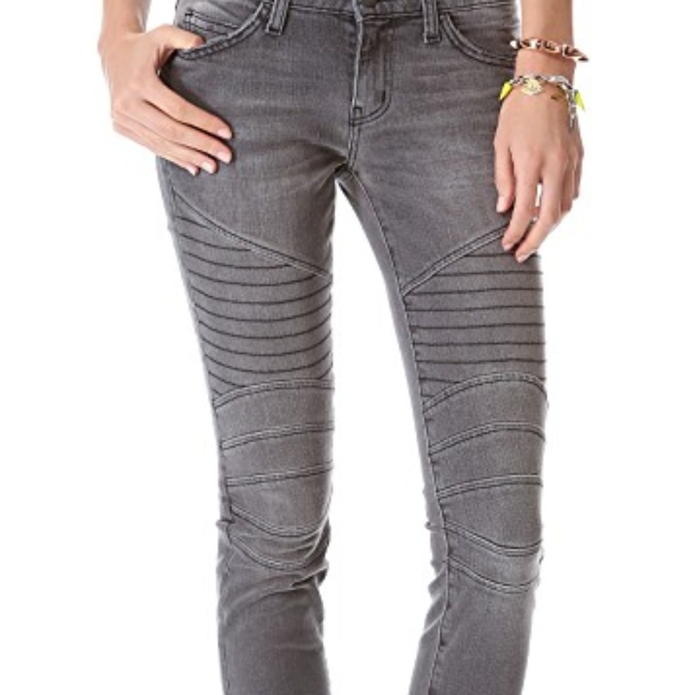 Current Elliot Moto Skinny Jeans
